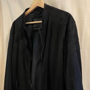 Black velvet bomber jacket from Zara (medium)
